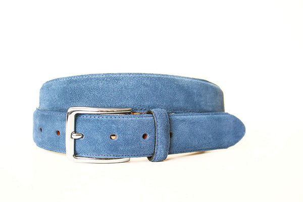 Dress Belt Suede Blue