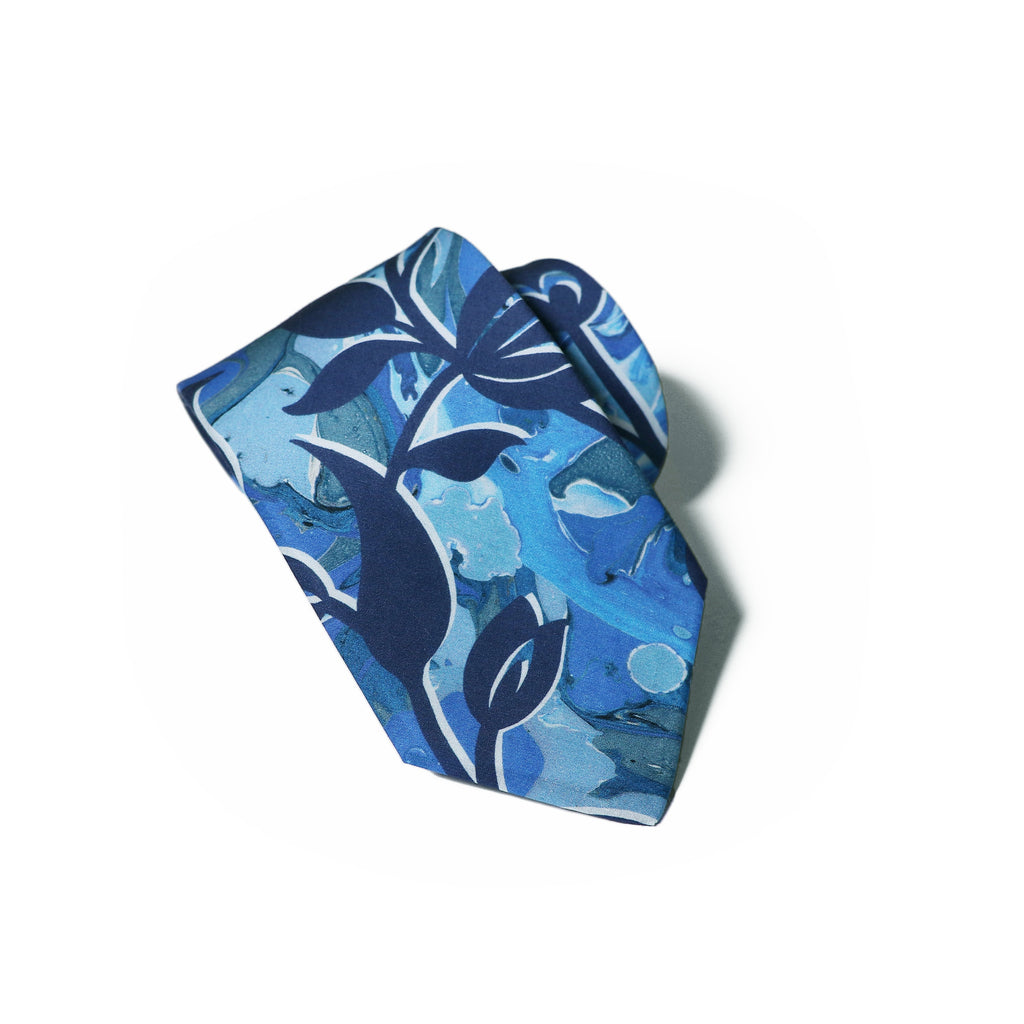 Floral Marble Liberty Tie