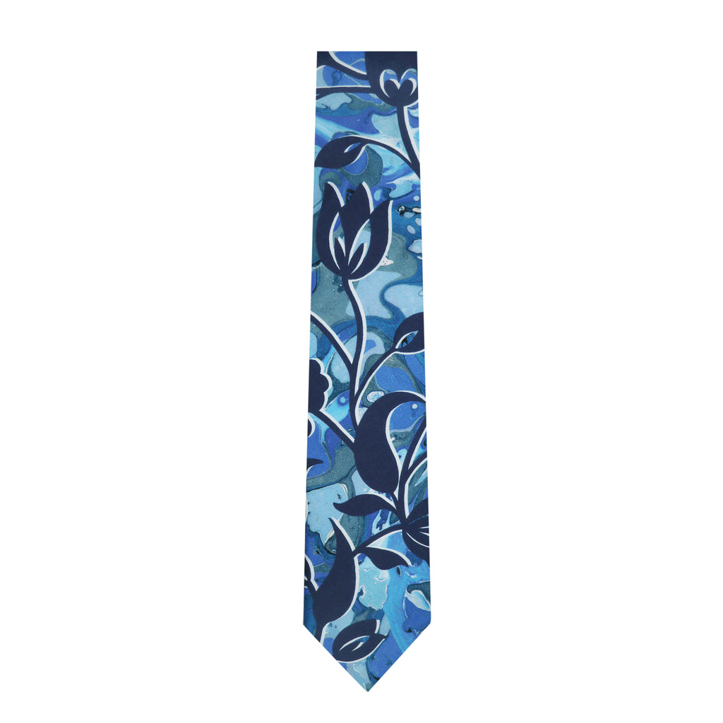 Floral Marble Liberty Tie