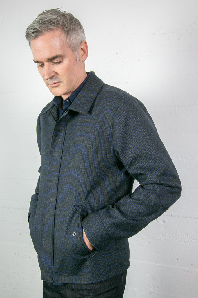 Mac Jacket Cobalt Check