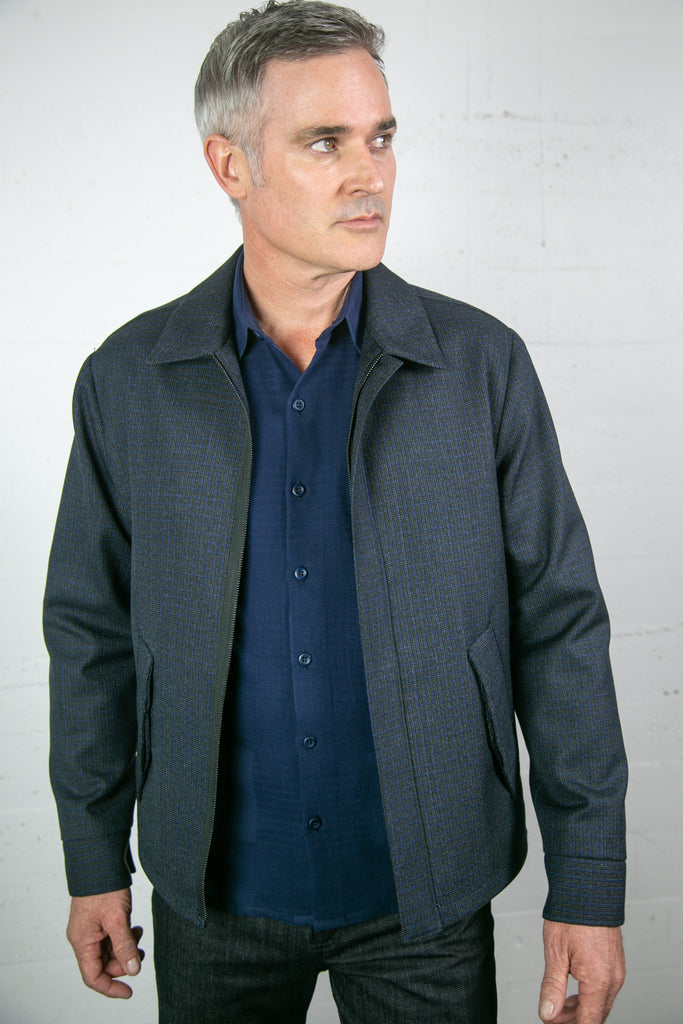 Mac Jacket Cobalt Check