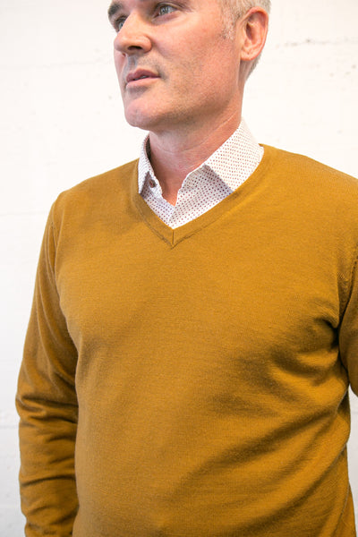 Fields V Neck Camel