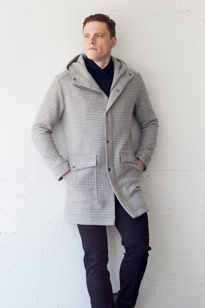 Climate Coat Silver Plaid