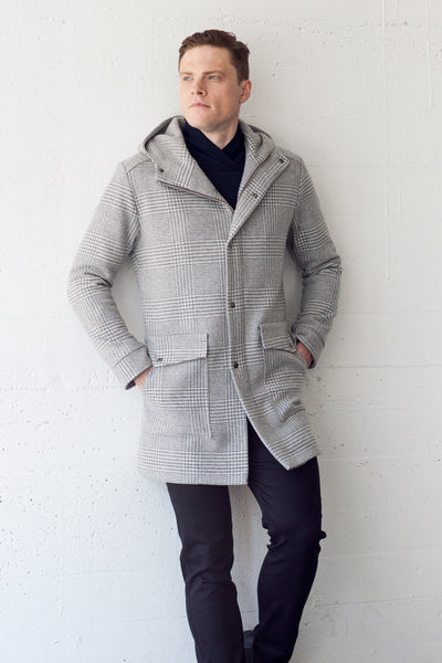 Climate Coat Silver Plaid