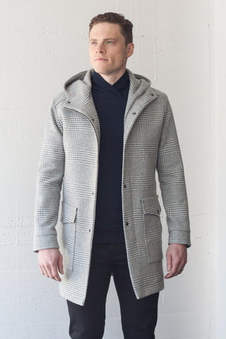 Climate Coat Silver Plaid