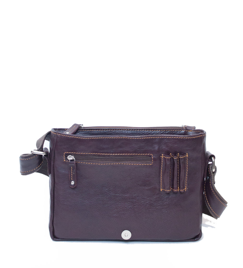 Messenger Bag Small Burgundy