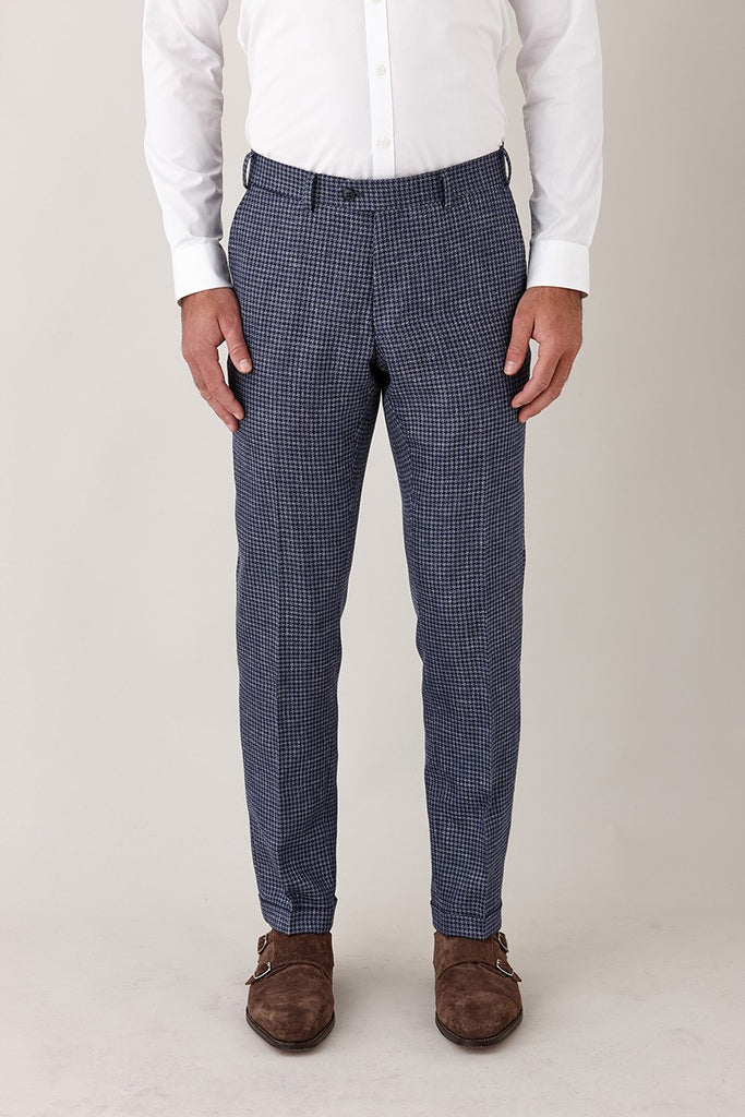 GIB Trou Blue Houndstooth