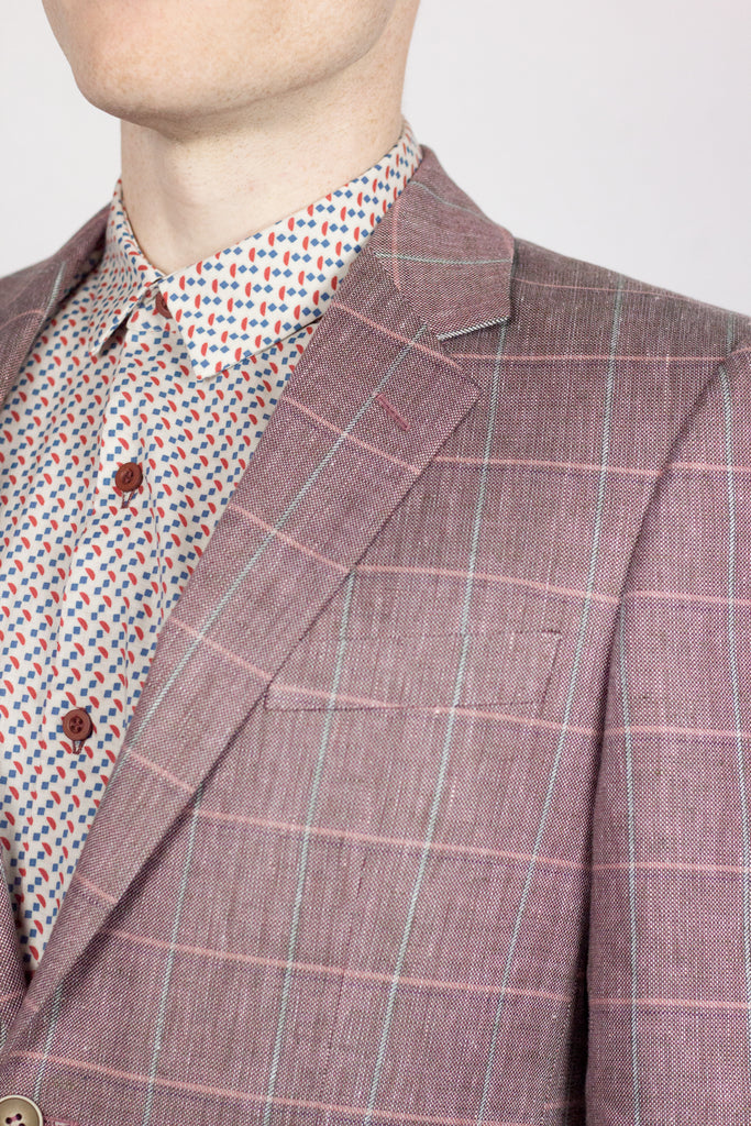 Cherry Check Blazer