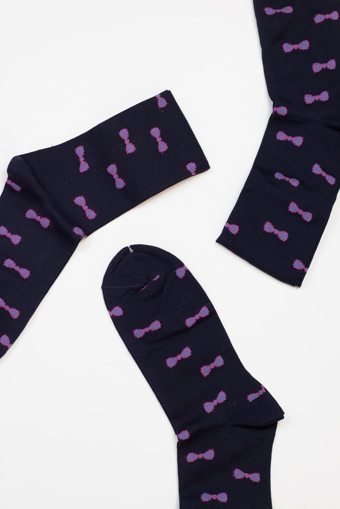 Bowtie Italian Cotton Socks