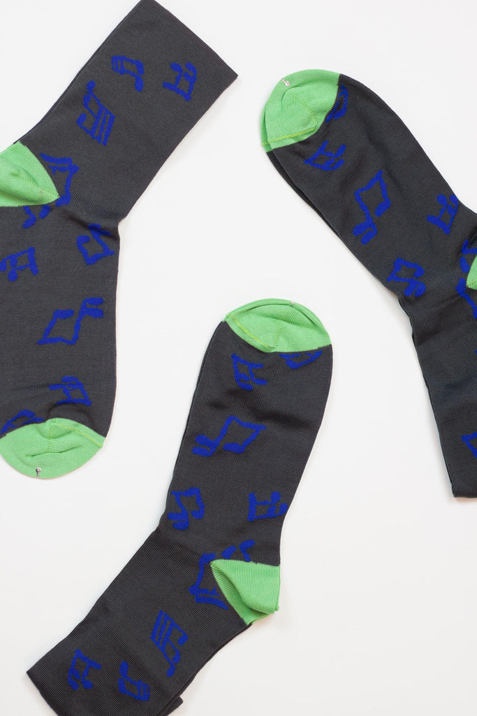 Music Notes Italian Cotton Socks