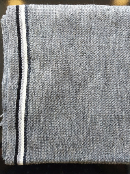 Scarf Wool Blue Multi Stripe