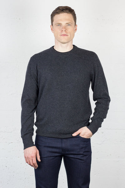 B&L Crew Neck Waffle Charcoal