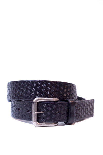 Jean Belt Basket Weave Black