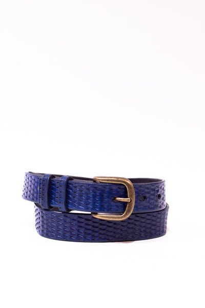 Jean Belt Fish Scale Blue