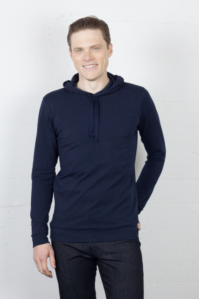 True Navy Shoelace Hoodie
