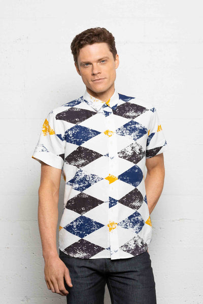 Fairlane Shirt Blue Diamond