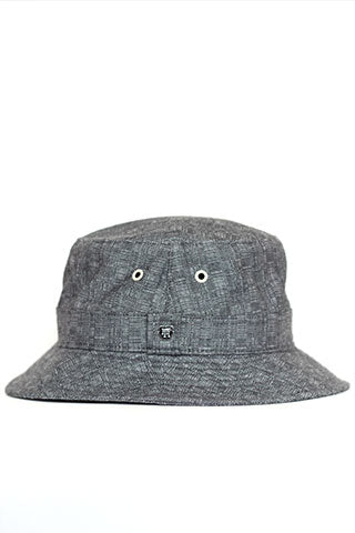 Charcoal Linen Bucket Hat