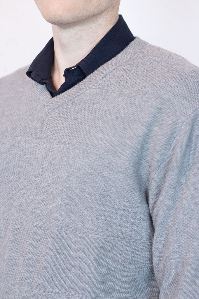 B&L Knit V Neck Marl
